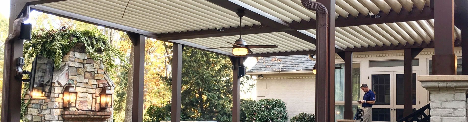 Dallas Retractable Screens Motorized Patio Shades