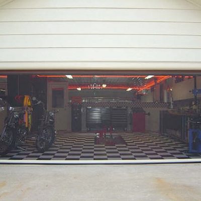 001-Dallas Motorized Retractable Garage Door Screens