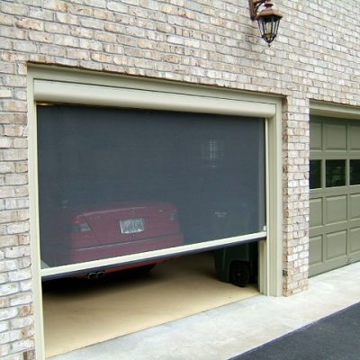 002-Dallas Motorized Retractable Garage Door Screens