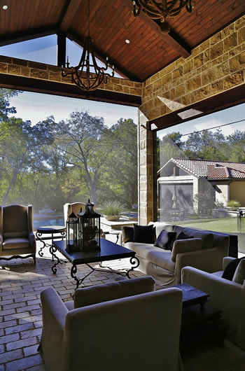 Motorized Patio Screens Backyard Dallas, Fort Worth, Texas