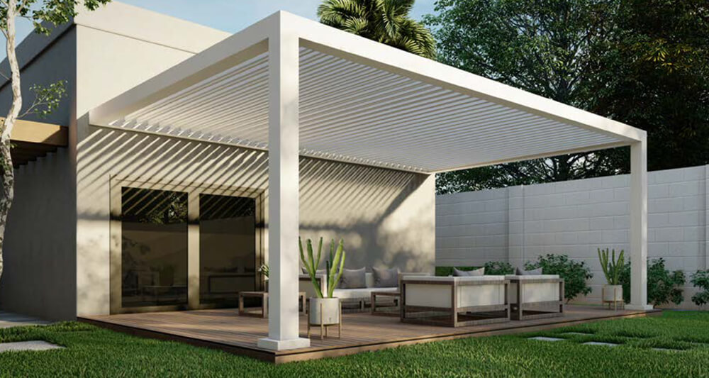 Azenco R-Breeze-Fixed Louvered Pergola-Dallas